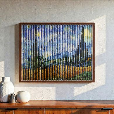 American Art Décor Double-Sided Van Gogh The Starry Night & Changing Trees Wall Decor