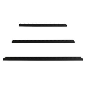 American Art Décor Set of 3 White Scallop Wood Floating Wall Shelves