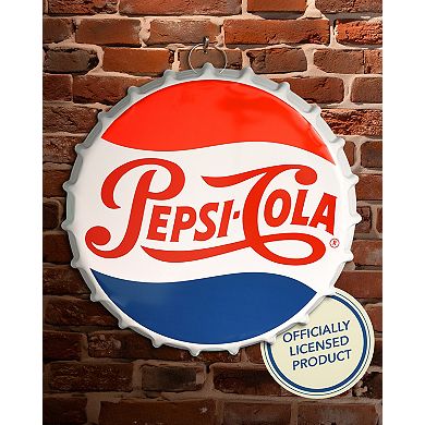 American Art Décor Pepsi Cola Vintage Bottle Cap Wall Sign