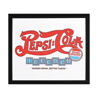 American Art Décor Pepsi Cola Vintage Soda Framed Mirror Wall Decor