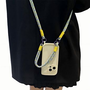 Crossbody Phone Case with Adjustable Strap Shock Resistant Silicone Cover Hands Free Design
