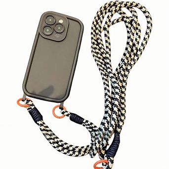 Crossbody Phone Case with Adjustable Strap Shock Resistant Silicone Cover Hands Free Design