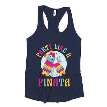 Party Like A Pinata - Women's Graphic Racerback Tank Top