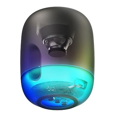 Brookstone Bass Beat Wireless LED Bluetooth Speaker