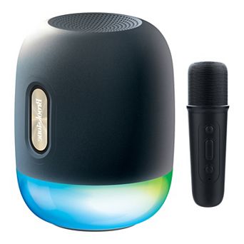 Brookstone Bass Beat Wireless LED Speaker & Microphone
