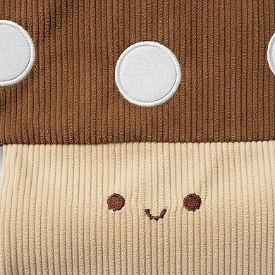 Mushroom Hanging Tissue Holder with Soft Textured Fabric Design