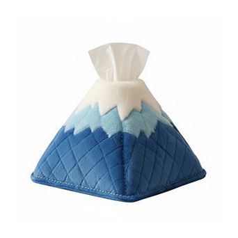 Mountain Shaped Tissue Box Cover Quilted Soft Decorative Holder