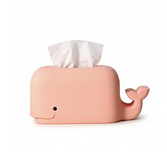 Whale Shape Tissue Box Cover Soft Decorative Tabletop Tissue Holder