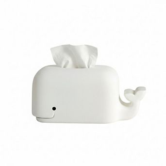 Whale Shape Tissue Box Cover Soft Decorative Tabletop Tissue Holder