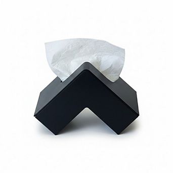 Geometric Chevron Shaped Tissue Box Cover Modern Decorative Holder
