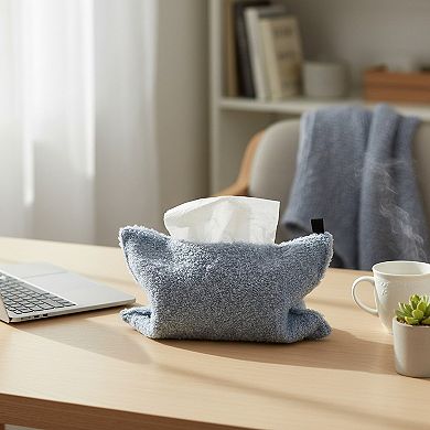 Soft Bouclé Fabric Tissue Holder Lightweight Decorative Cover