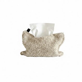 Soft Bouclé Fabric Tissue Holder Lightweight Decorative Cover