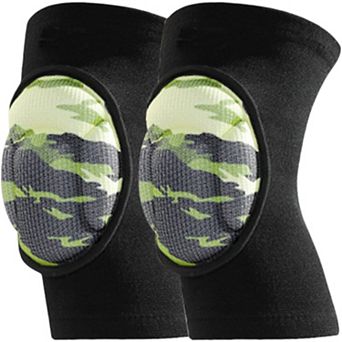 2 pc Volleyball Knee Pads with Thick Shock Absorbing Cushion and Stretch Compression Sleeve Fit
