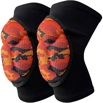 2 pc Volleyball Knee Pads with Thick Shock Absorbing Cushion and Stretch Compression Sleeve Fit