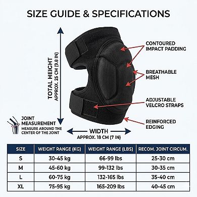 1 Pc Volleyball Knee Pad with Thick Shock Absorbing Cushion and Adjustable Wrap Support