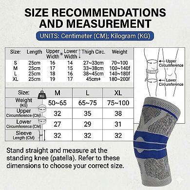 1 Pc Volleyball Knee Compression Sleeves with Targeted Support and Breathable Athletic Fit