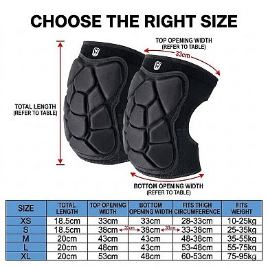 Workout Knee Pads 2 Pc with Shock Absorbing Cushion and Stretch Compression Sleeve Support