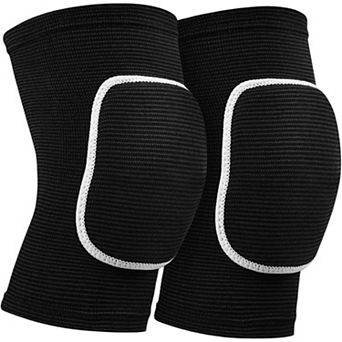 Volleyball Knee Pads 2 pc Elastic Sleeve with Shock Absorbing Cushion for Court Protection
