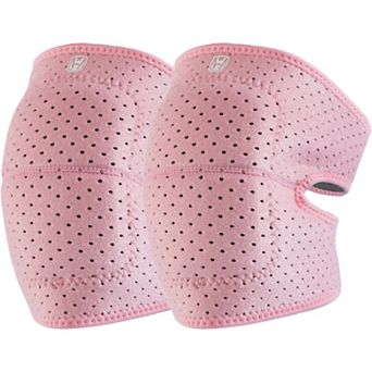 Workout Knee Support Wrap 2 pc with Adjustable Strap and Breathable Compression Fit