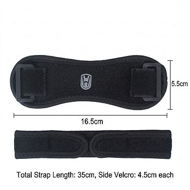 Patella Tendon Knee Straps 2 Pc with Adjustable Compression and Non Slip Support