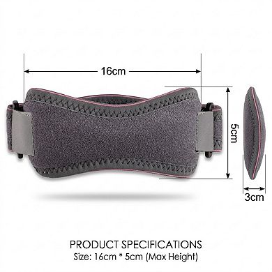 Adjustable Patella Knee Strap 1 Pc with Dual Compression Support for Running and Workouts