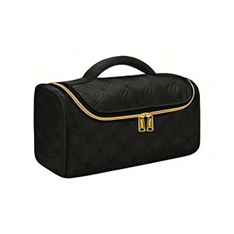 Hanging Toiletry Organizer Travel Case with Hook Structured Compartments Zippered Pockets