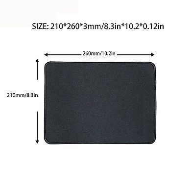 Solid Fabric Surface Mouse Pad with Anti Slip Rubber Base