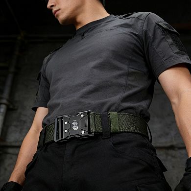 Women's Tactical Nylon Belt - Heavy-Duty Quick-Release Buckle Belt for Everyday Wear