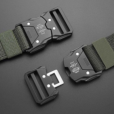 Women's Tactical Nylon Belt - Heavy-Duty Quick-Release Buckle Belt for Everyday Wear