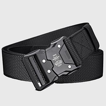 Women's Tactical Nylon Belt - Heavy-Duty Quick-Release Buckle Belt for Everyday Wear