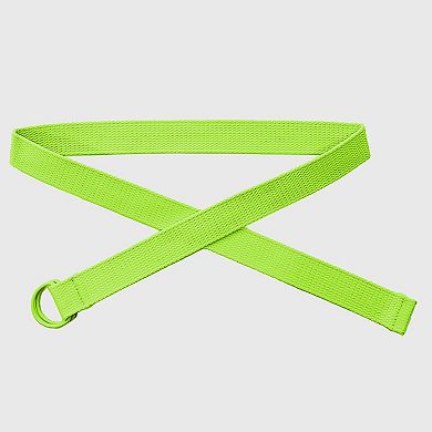 Women's Thin Canvas Belt - Minimalist Loop Buckle Waist Belt for Dresses, Jeans & Casual Styling
