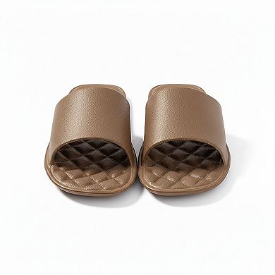 Women's Lightweight Slide Sandals with Textured Footbed