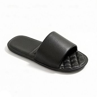 Women's Lightweight Slide Sandals with Textured Footbed