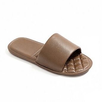 Women's Lightweight Slide Sandals with Textured Footbed