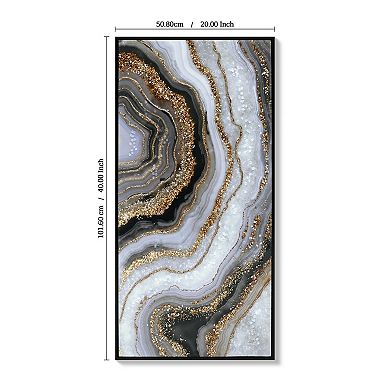 TOEMOA Premium Hand-Painted Abstract Canvas Wall Art for Bedroom Office Home Living Spaces Decor