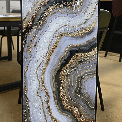 TOEMOA Premium Hand-Painted Abstract Canvas Wall Art for Bedroom Office Home Living Spaces Decor