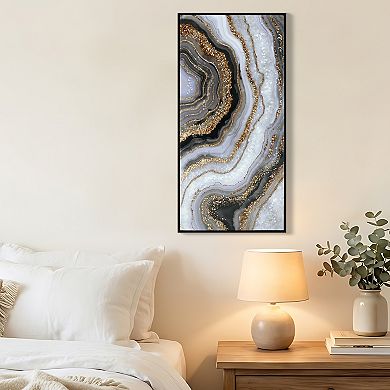 TOEMOA Premium Hand-Painted Abstract Canvas Wall Art for Bedroom Office Home Living Spaces Decor