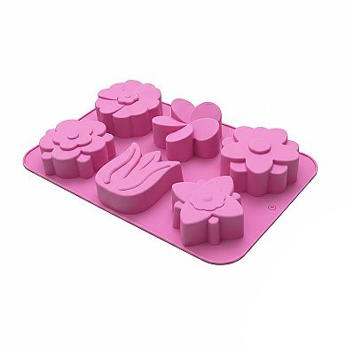 3-Piece Flower Silicone Baking Mold Set Floral Cake Chocolate Candy Soap Mold
