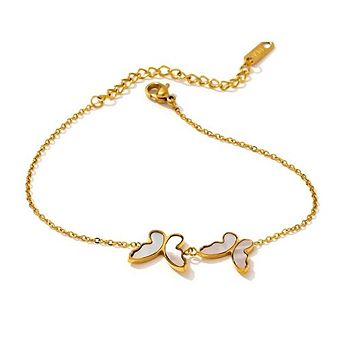 Butterfly Bracelet with Sea Shell Inlay Bracelet