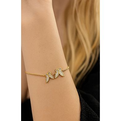 Butterfly Bracelet with Sea Shell Inlay Bracelet