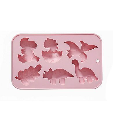 2-Piece Dinosaur Silicone Baking Mold Set Nonstick Flexible Chocolate Candy Dessert Mold