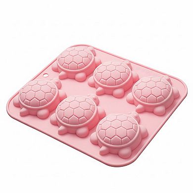 2-Piece Turtle Silicone Baking Mold Set Nonstick Flexible Chocolate Candy Dessert Mold