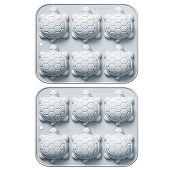 2 pc Turtle Silicone Baking Mold Set Nonstick Flexible Chocolate Candy Dessert Mold