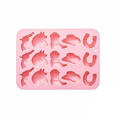 2-Piece Western Silicone Baking Mold Set Nonstick Flexible Chocolate Candy Dessert Mold