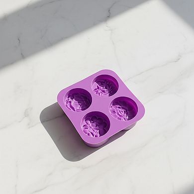 3-Piece Floral Silicone Baking Mold Set Round Flower Cake Soap Candy Chocolate Mold
