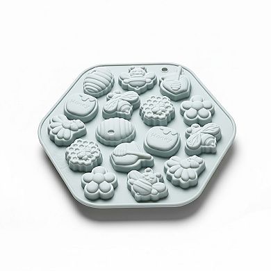 2-Piece Honey Bee Silicone Baking Mold Set Nonstick Flexible Chocolate Candy Dessert Mold