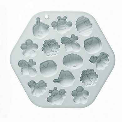 2-Piece Honey Bee Silicone Baking Mold Set Nonstick Flexible Chocolate Candy Dessert Mold