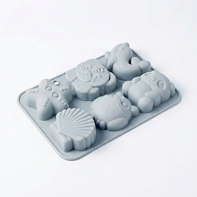 3-Piece Animal and Ocean Silicone Baking Mold Set Nonstick Flexible Chocolate Candy Mold