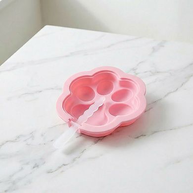 2-Piece Silicone Popsicle Mold Set Reusable Nonstick Ice Pop Maker with Easy Release Design