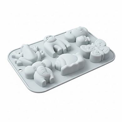 2-Piece Animal Silicone Baking Mold Set Nonstick Flexible Chocolate Candy Dessert Mold
